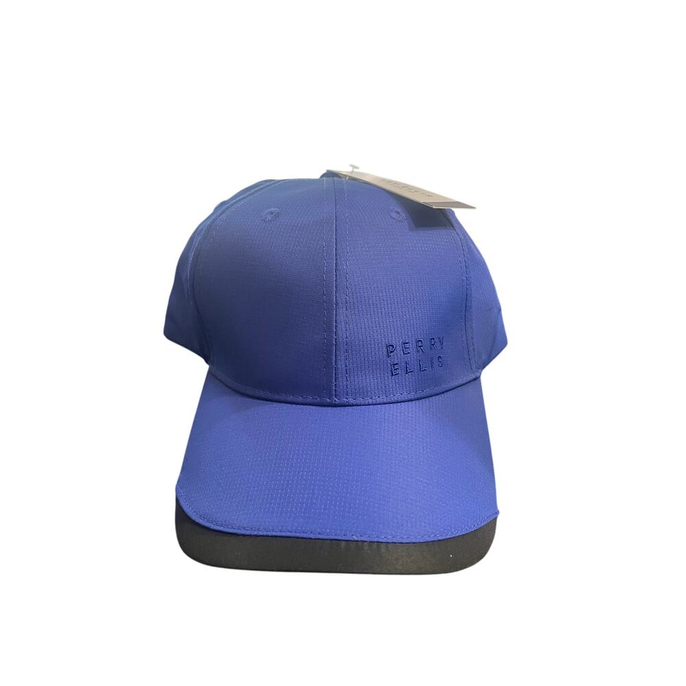 Perry Ellis Portfolio Blue With Black Accent Hat Adjustable